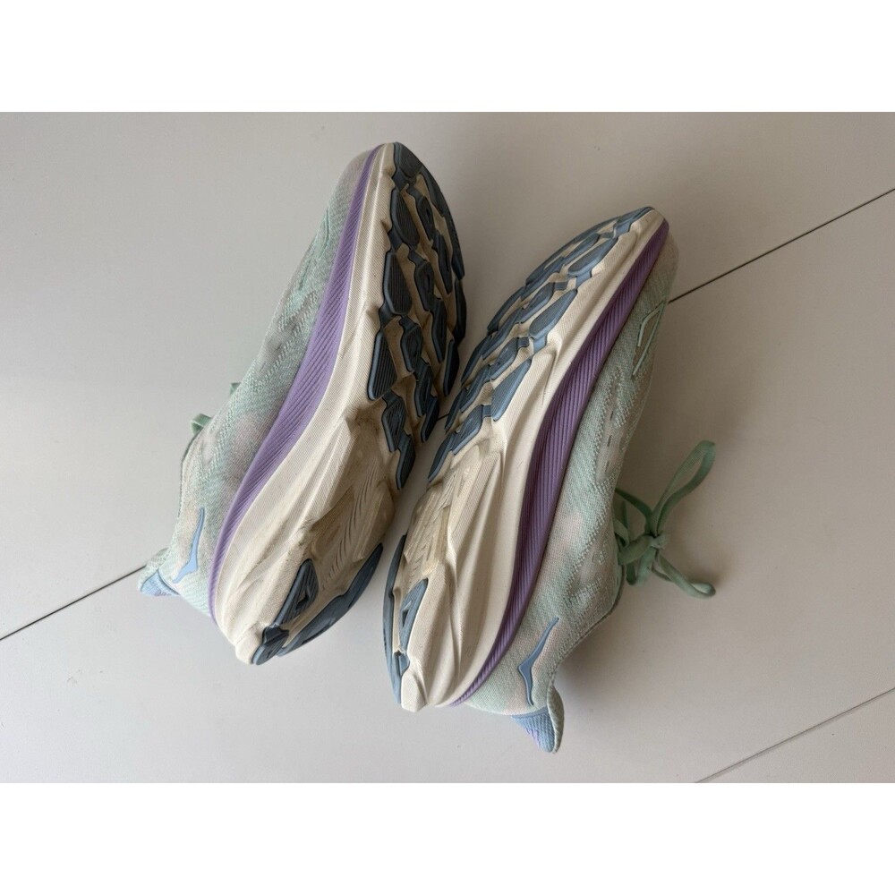 Hoka One One Clifton 9 Shoes Womens Size 8 D Wide Pastel Running 1132211 Solm - Picture 6 of 14